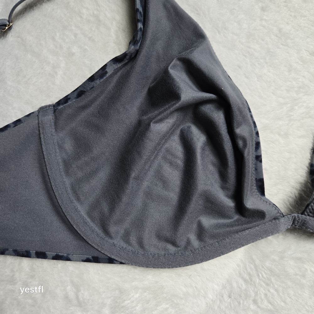 Incredible By Victoria's Secret Unlined Plunge Bra Black Leopard 34DD - Picture 4 of 5